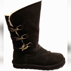 Bearpaw Jenna Tall Chocolate Brown Suede Winter boots (womens size 7)